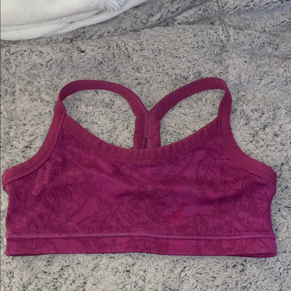 Lululemon Athletica Raspberry Sports Bra
